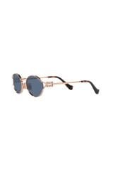 MU52YZVF/1V154 Kadın Güneş Gözlüğü Rose Metal Çerçeve Mavi Lens UV400