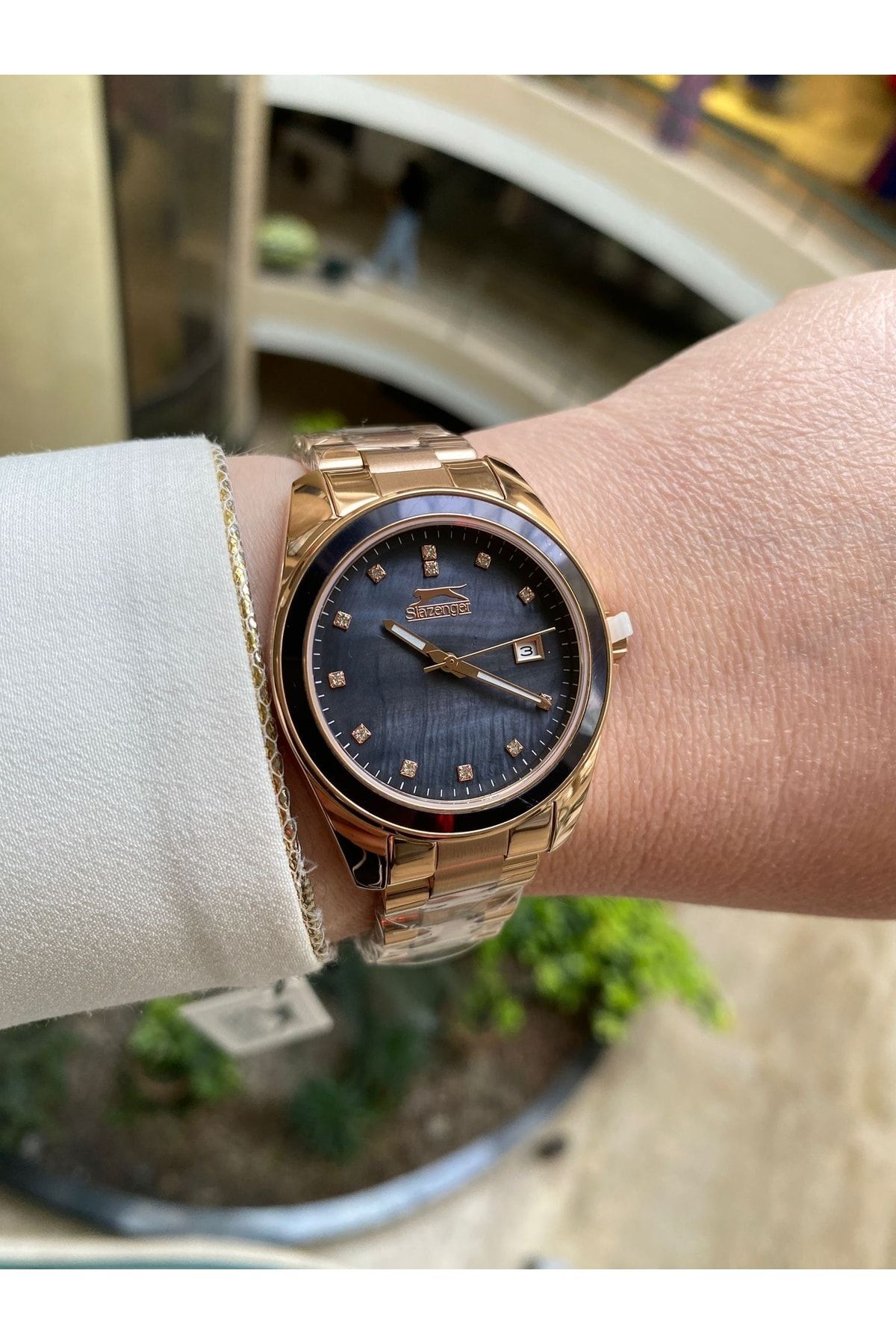 Sl.09.2142.3.04 Çelik Rose Gold Füme Kadran 34 Mm Kadın Kol Saati